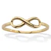 Palm Beach Jewelry Stackable Infinity Ring Band 10k Yellow Gold In Yellow