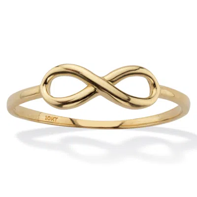Palm Beach Jewelry Stackable Infinity Ring Band 10k Yellow Gold