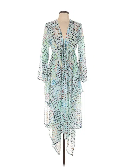 Pre-owned Palm Beach Kimono In Blue