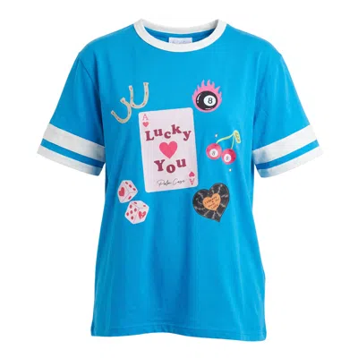 Palm Collective Women's Blue Feeling Lucky T-shirt