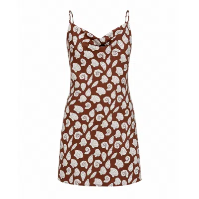 Palm Collective Women's Brown Luna Cove Slip Dress