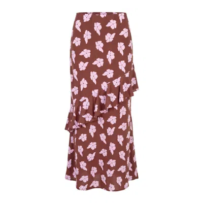Palm Collective Women's Brown Magnolia Skirt