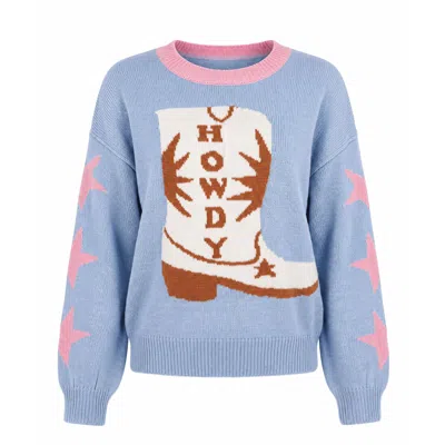 Palm Collective Women's Howdy Knit Sweater - Blue