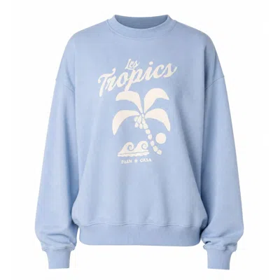 Palm Collective Women's Palm Tropics Fleece Sweater - Blue