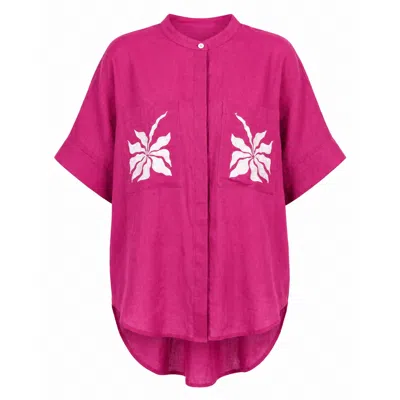 Palm Collective Women's Pink Summer Blouse - Magenta