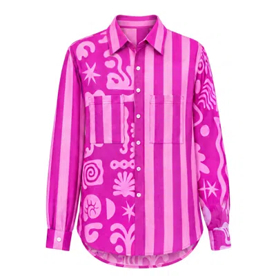 Palm Collective Women's Pink Tanzanite Blouse