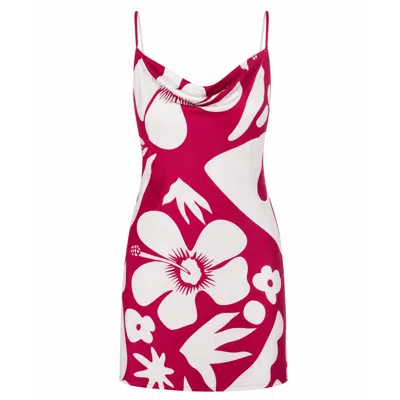 Palm Collective Women's Red Tahiti Slip Dress In Pink