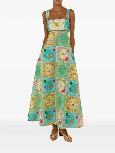 Palm Noosa Belle Patchwork-print Maxi Dress In Multi