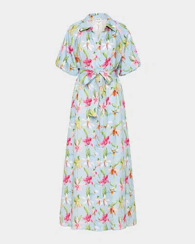 Palm Noosa Carla Floral-print Viscose Maxi Shirtdress