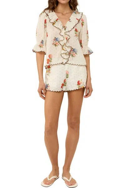 Palm Noosa Etta Blouse In Neutral