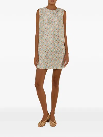 Palm Noosa Floral-print Sleeveless Dress In Neutral