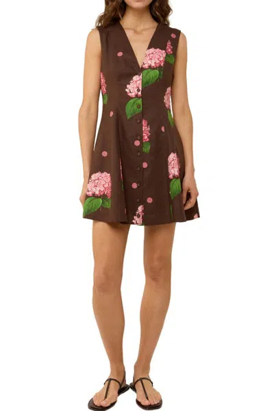 Palm Noosa Freya Mini Dress In Brown