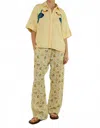 Palm Noosa Neptune Button Down Shirt In Light Yellow In Yellow