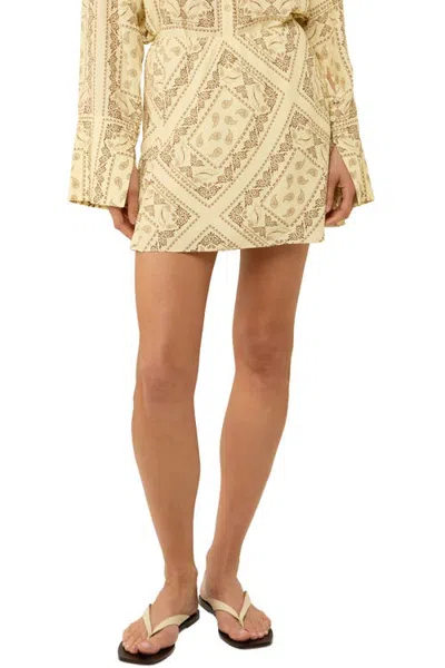 Palm Noosa Ray Mini Skirt In Neutral