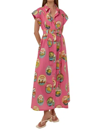 Palm Noosa Siren Maxi Dress In La Fruta In Multi