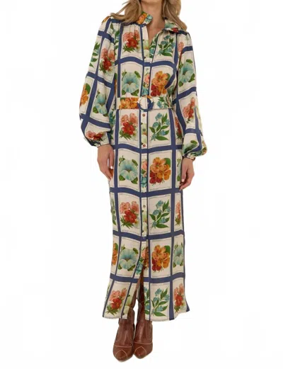 Palm Noosa Tessie Maxi Dress In Vintage Botanical In Multi