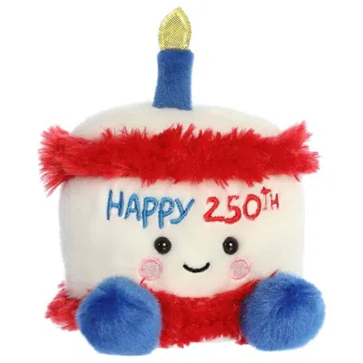 Palm Pals Aurora  America Bday Cake Stuffed Toy - 5-inch Plush In Multi
