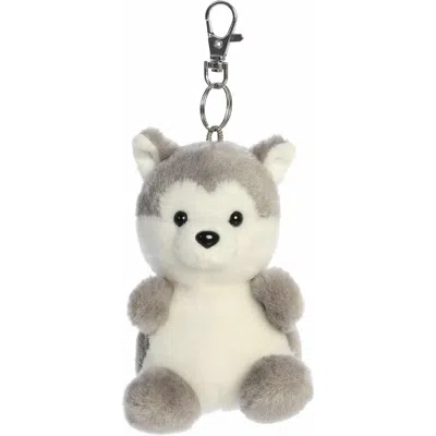 Palm Pals Aurora  Busky Husky 4-inch Clip-on Stuffed Animal Plush