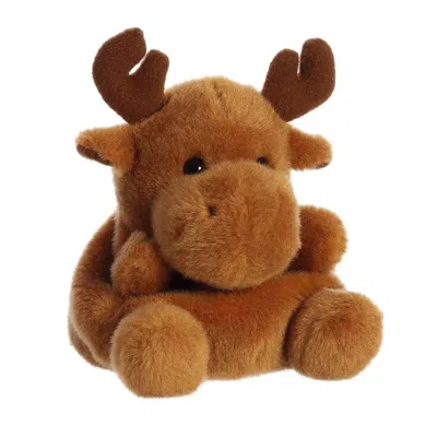 Palm Pals Aurora  Cinnamon Moose 5-inch Stuffed Animal Plush