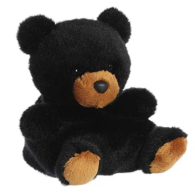 Palm Pals Aurora  Sleepy Black Bear Stuffed Animal - 5-inch Plush