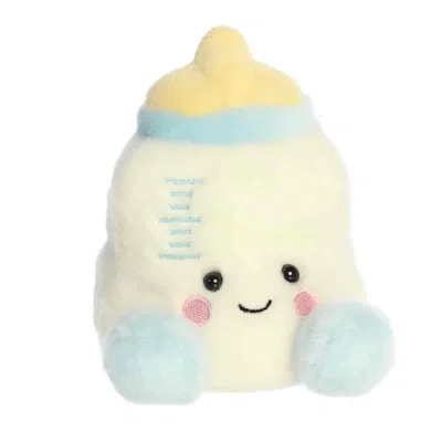 Palm Pals Aurora  Theo Baby Bottle 5-inch Stuffed Animal Plush #1-631 In White