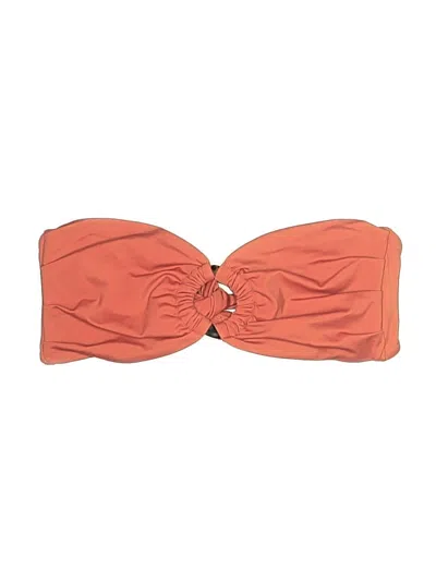 Pre-owned Palm Swim + Resort Swimsuit Top Orange Swimwear