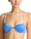 Palmacea Alicia Bikini Top In Blue