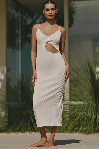 Palmacea Arrecife Shell Knit Dress In White