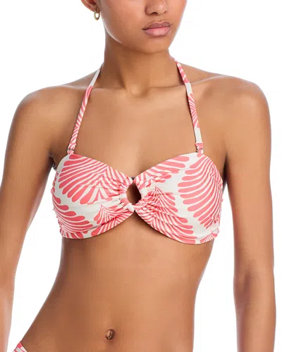 Palmacea Emma Printed O Ring Bikini Top In Agatha