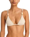 Palmacea Kuna Shell Bikini Top In Neutral