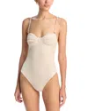 Palmacea Mar One Piece Swimsuit In Ivory