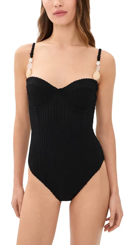 Palmacea Mare Shell One Piece Shell Black