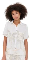 Palmacea Maya Amazonia Sage Shirt Amazonia Sage In White