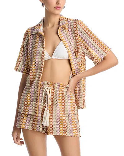 Palmacea Maya Beach Shirt In Multicolor