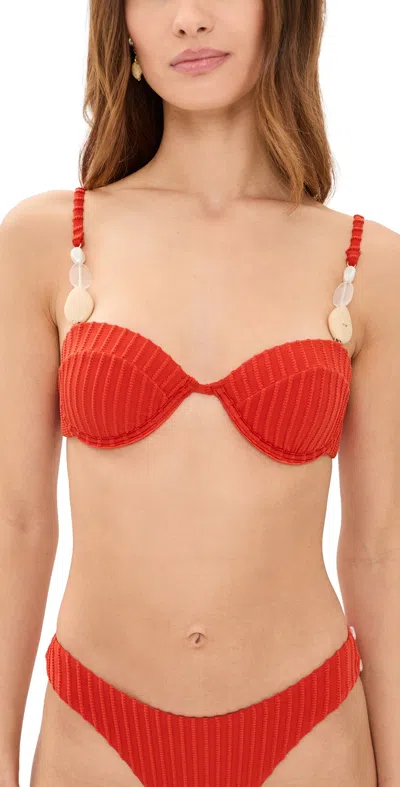 Palmacea Perla Top Shell Red Shell Red In Purple