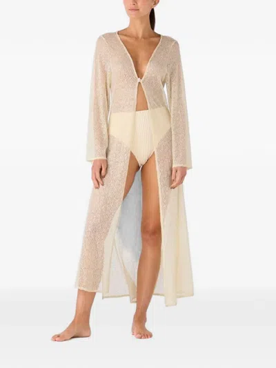 Palmacea Uda Ariel Crochet-knit Cover Up In Neutral