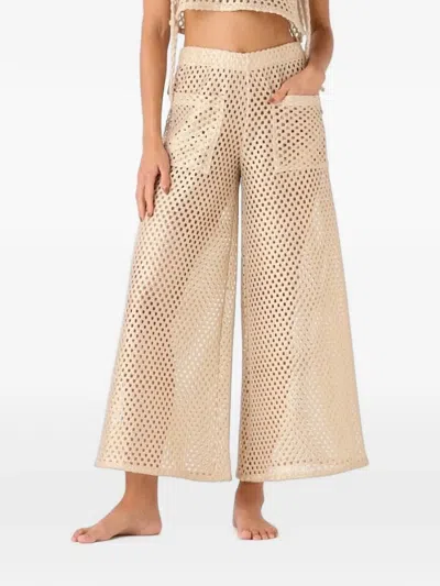 Palmacea Yera Net Trousers In Neutral