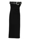 Palmatic Studio Belt-detail Strapless Maxi Dress In Black