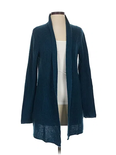 Pre-owned Palmer & Purchase Cashmere Cardigan Sweater In Blue