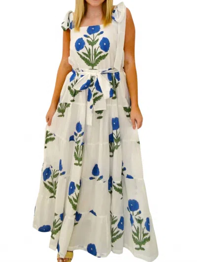 Palmer And Sullivan Ridley Floral Maxi Dress In Blue And Green In Multi