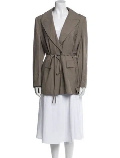 Pre-owned Palmer Harding 2021 Emotions Unfold Blazer Blazer W/ Tags In Gray