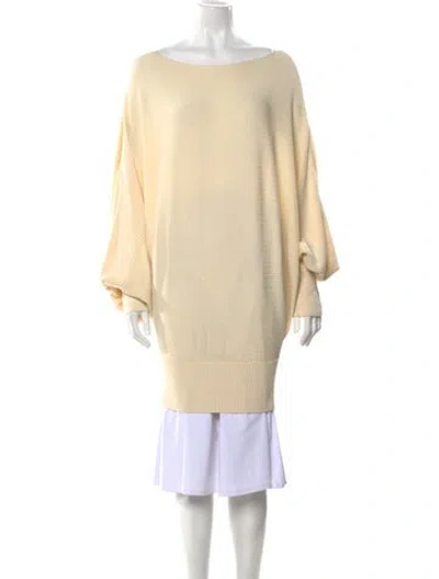 Pre-owned Palmer Harding Bateau Neckline Sweater In Neutral