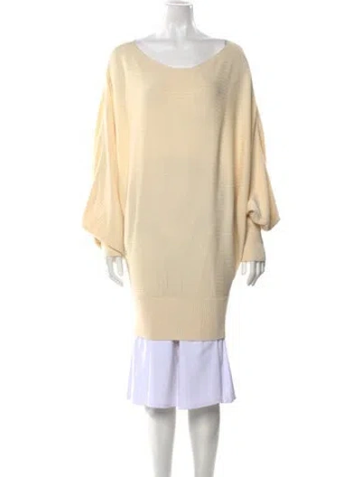 Pre-owned Palmer Harding Bateau Neckline Sweater In Neutral