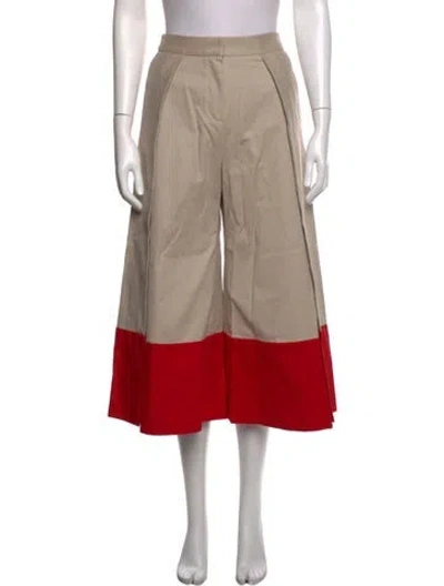 Pre-owned Palmer Harding Colorblock Pattern Wide Leg Pants In Neutrals