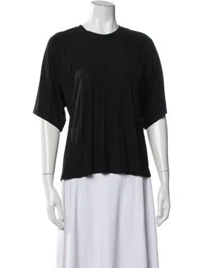 Pre-owned Palmer Harding Crew Neck Short Sleeve Top In Black