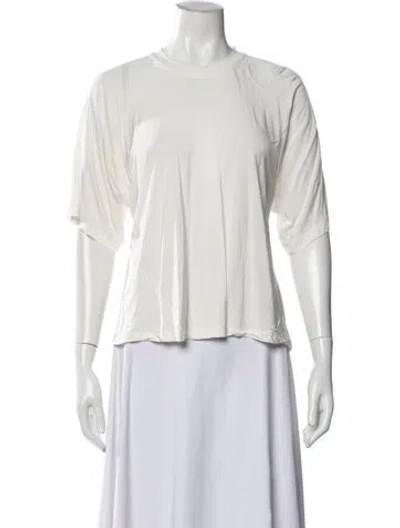 Pre-owned Palmer Harding Crew Neck Short Sleeve Top In White