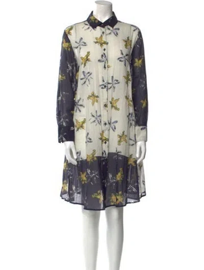 Pre-owned Palmer Harding Floral Print Knee-length Dress In Multi