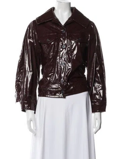 Pre-owned Palmer Harding Jacket In Burgundy