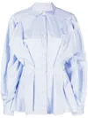 Palmer Harding Palmer/harding Striped Cotton Shirt In Light Blue