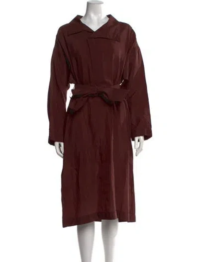 Pre-owned Palmer Harding Long Dress In Burgundy